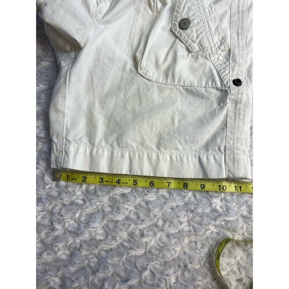 J Crew Weathered Chino Classic Twill White Shorts Size 4 City Fit - Picture 7 of 14